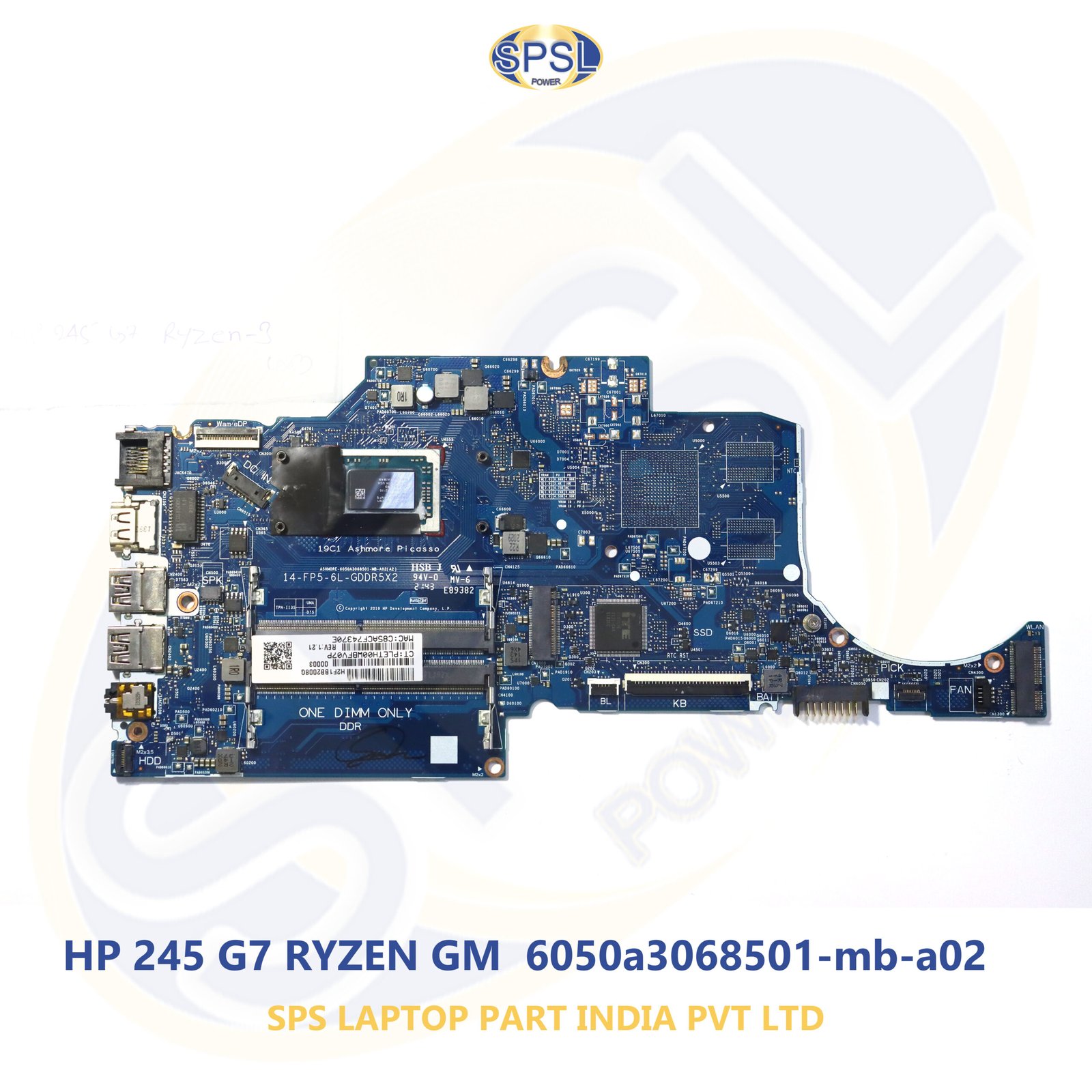 HP 245 G7 RYZEN GM 6050A3068501-MB-A02 LAPTOP MOTHERBOARD