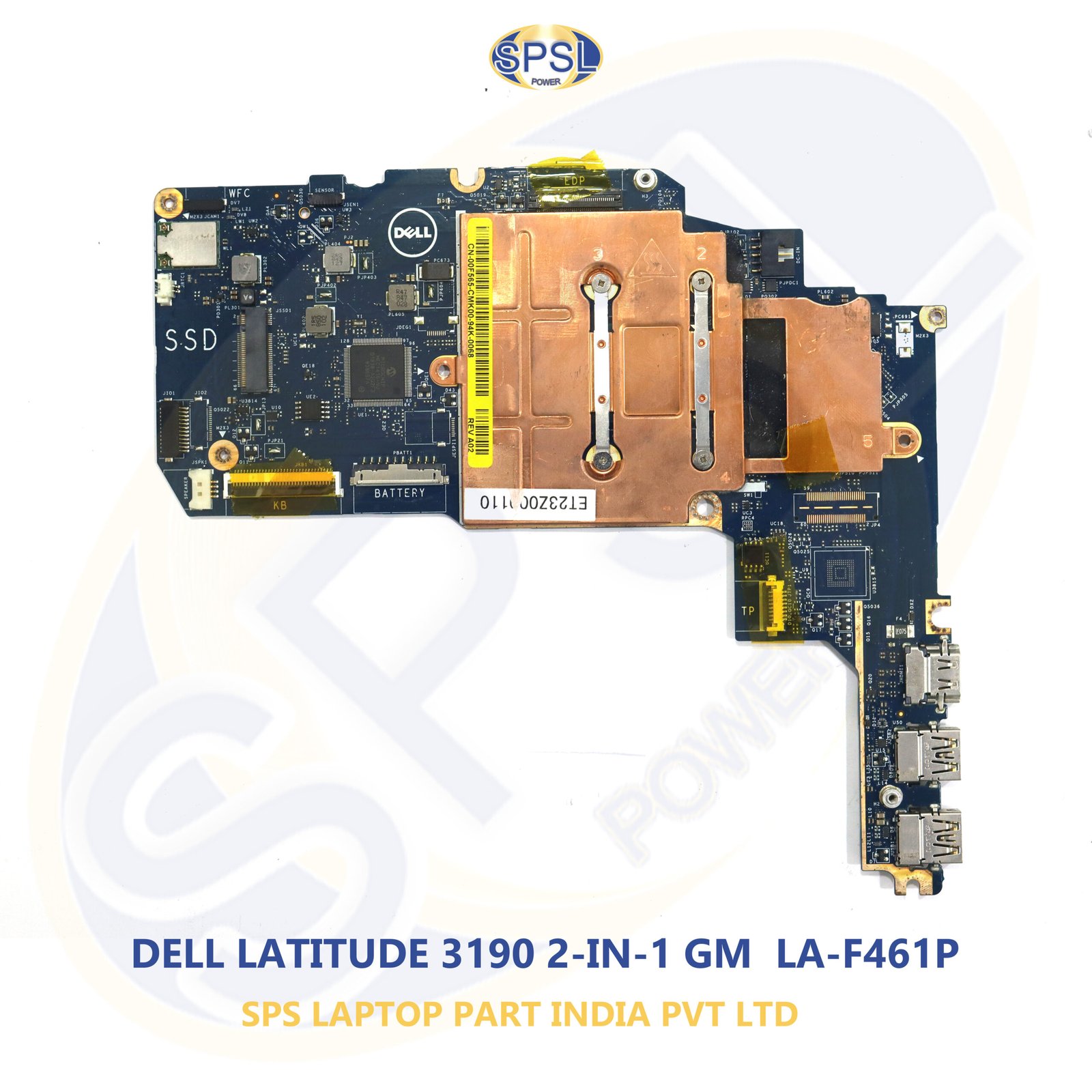 DELL LATITUDE 3190 2-IN-1 GM LA-F461P LAPTOP MOTHERBOARD