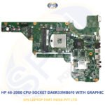 HP 46-2000 CPU-SOCKET DA0R33MB6F0 WITH GRAPHIC LAPTOP MOTHERBOARD
