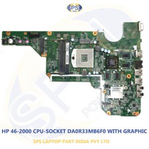 HP 46-2000 CPU-SOCKET DA0R33MB6F0 WITH GRAPHIC LAPTOP MOTHERBOARD