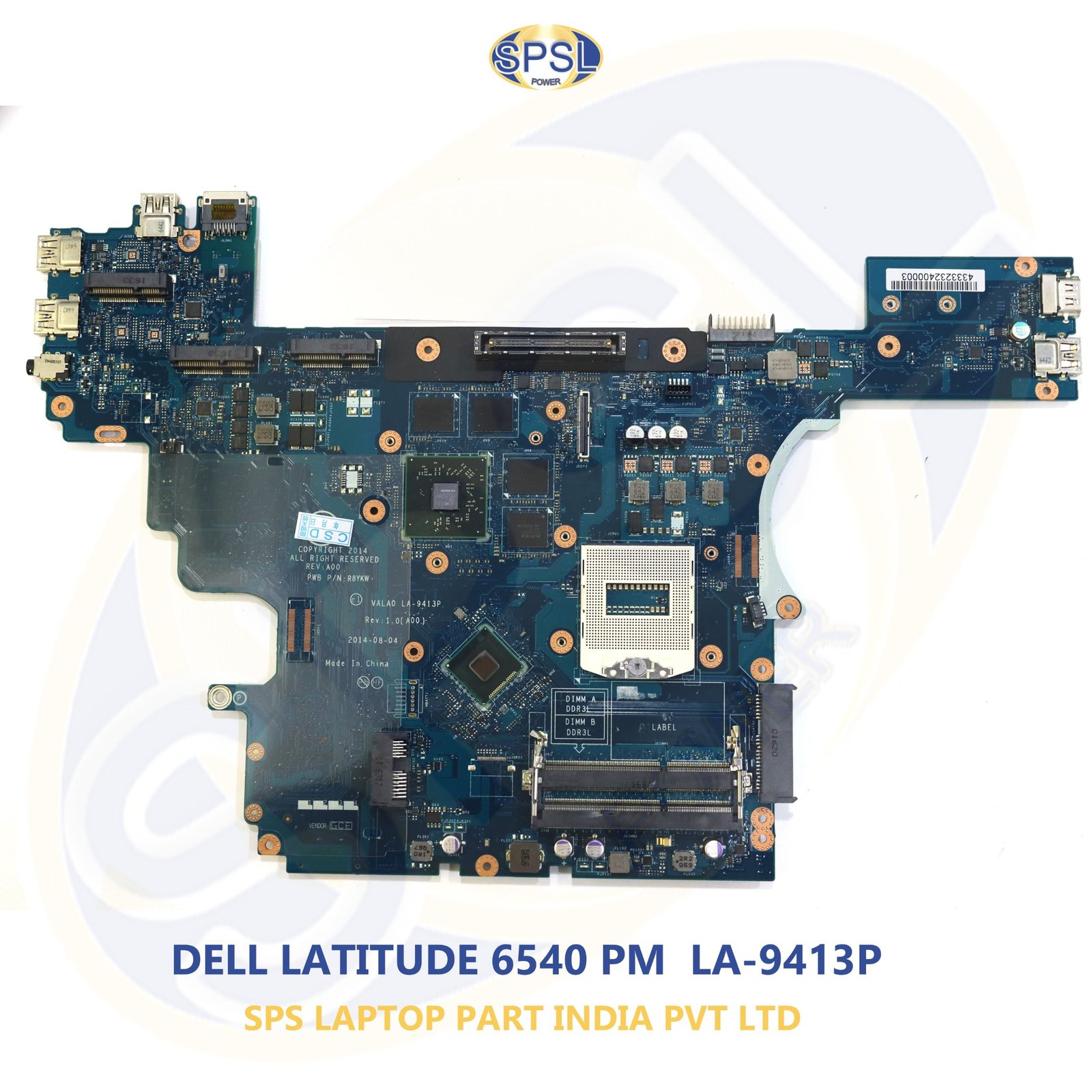 DELL LATITUDE 6540 PM LA-9413P LAPTOP MOTHERBOARD