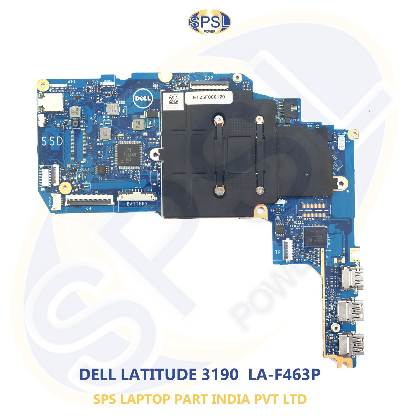 DELL LATITUDE 3190 LA-F463P LAPTOP MOTHERBOARD
