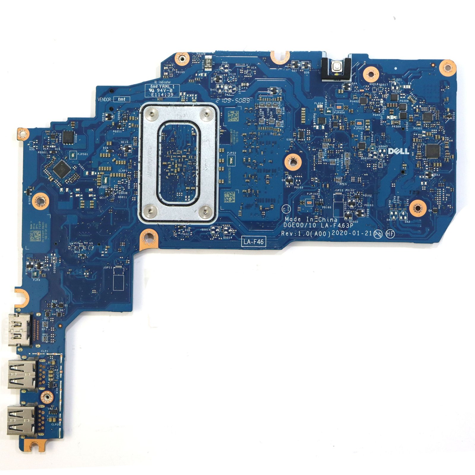 DELL LATITUDE 3190 LA-F463P LAPTOP MOTHERBOARD - Image 2