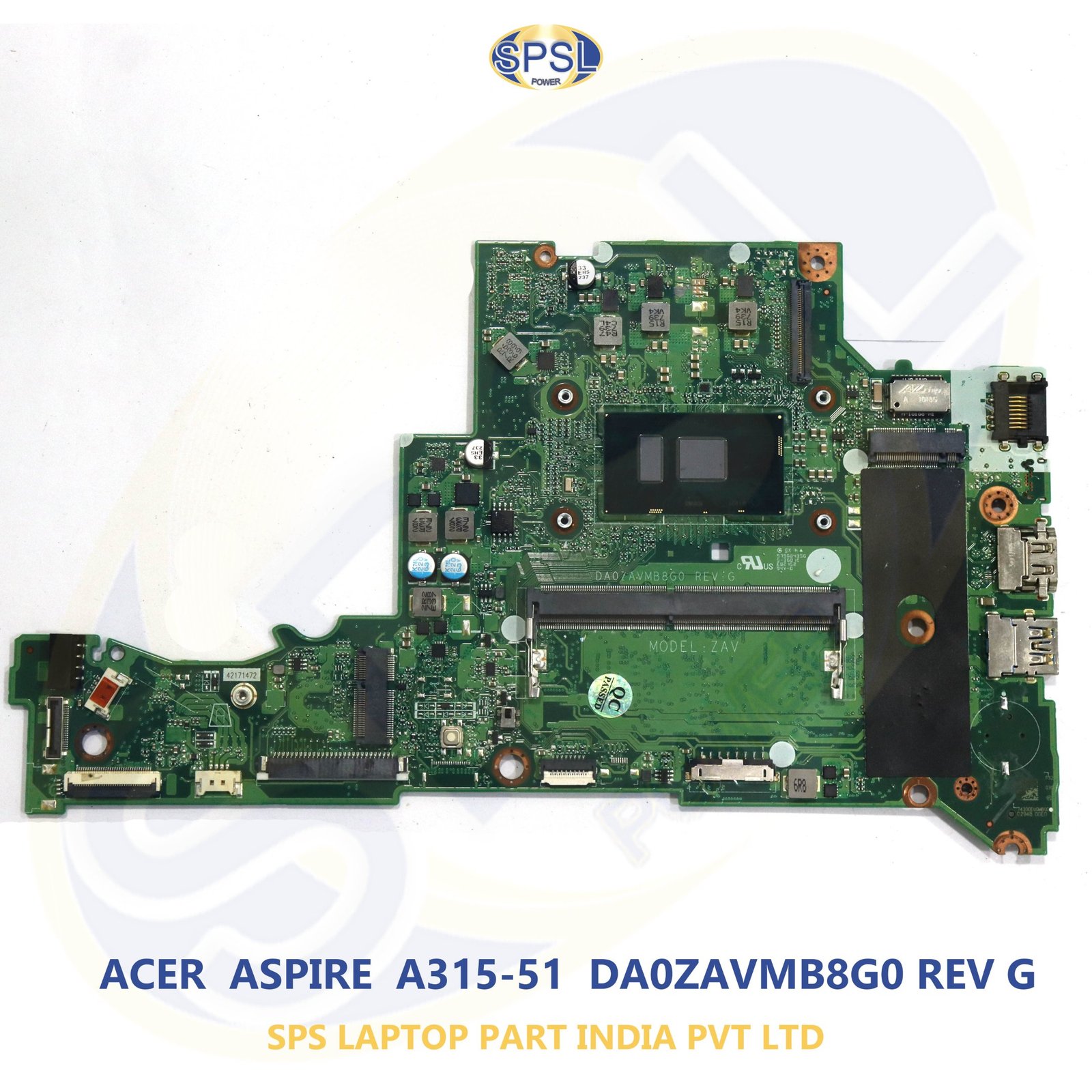 ACER ASPIRE A315-51 DA0ZAVMB8G0 REV G LAPTOP MOTHERBOARD