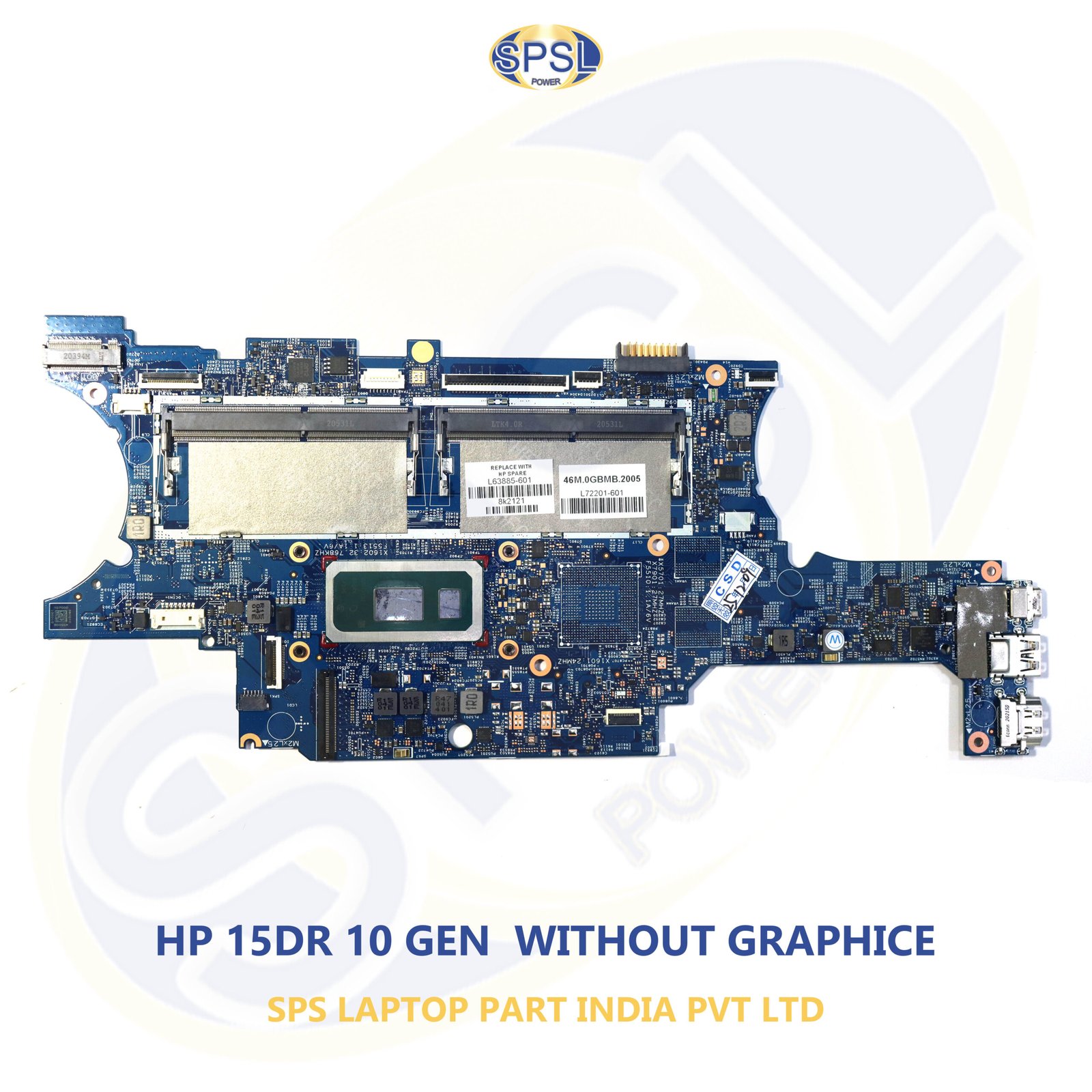 HP 15DR 10 GEN 18748-1 WITHOUT GRAPHICE LAPTOP MOTHERBOARD