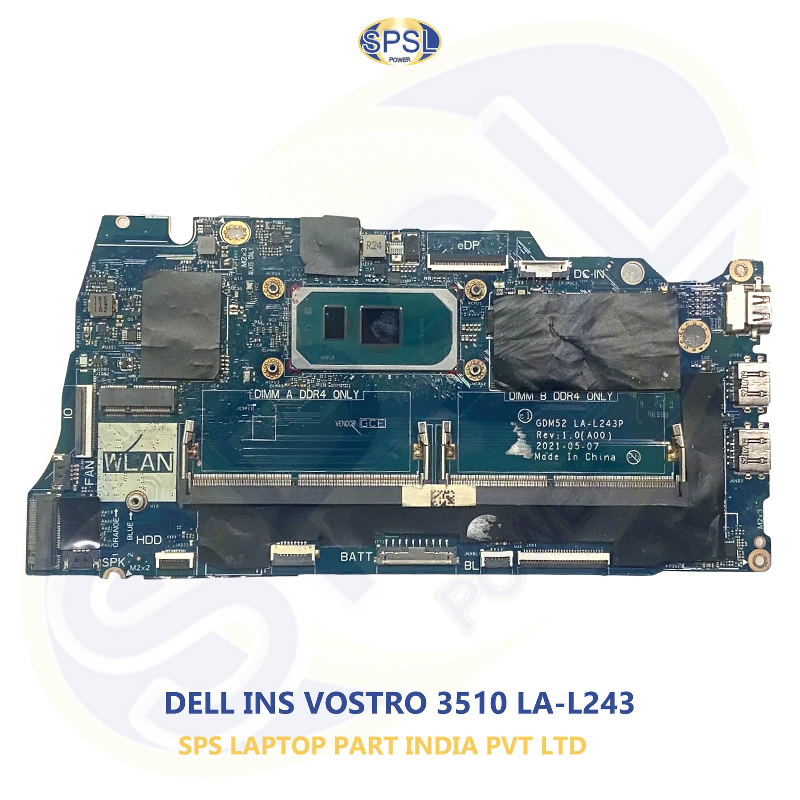 DELL INS VOSTRO 3510 LA-L243 LAPTOP MOTHERBOARD