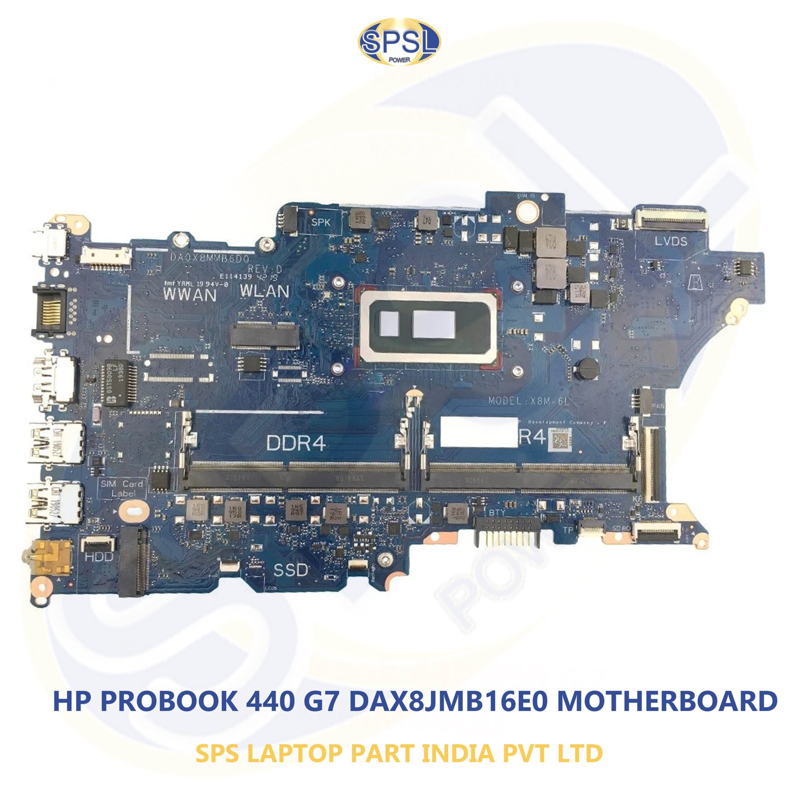 HP PROBOOK 440 G7 450 G7 DAX8JMB16E0 LAPTOP MOTHERBOARD