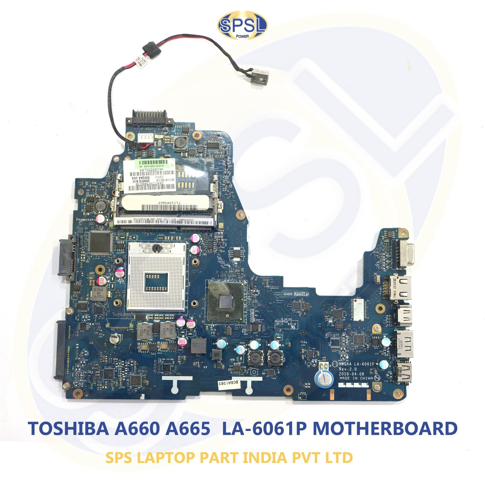TOSHIBA A660 A665 LA-6061P LAPTOP MOTHERBOARD