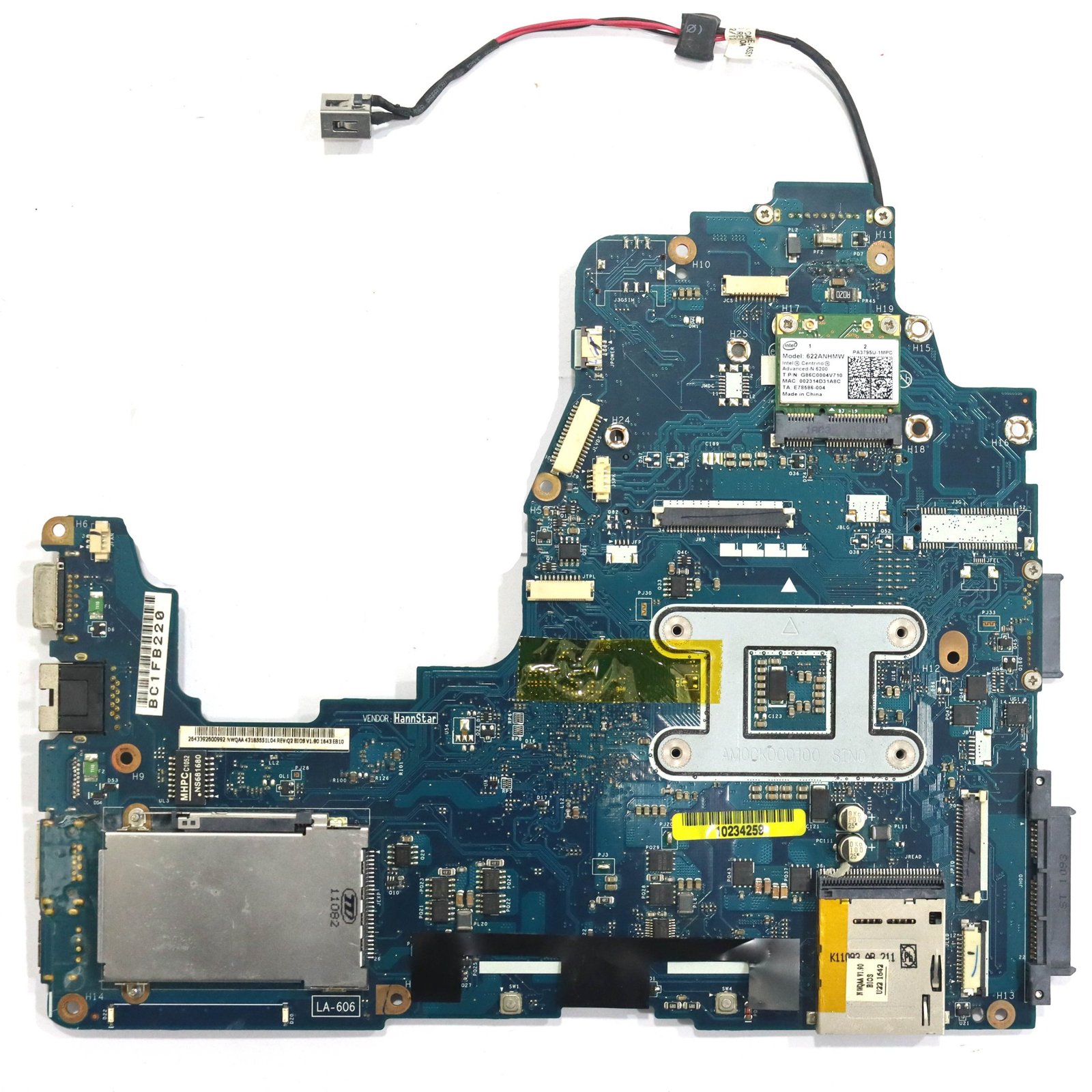 TOSHIBA A660 A665 LA-6061P LAPTOP MOTHERBOARD - Image 2