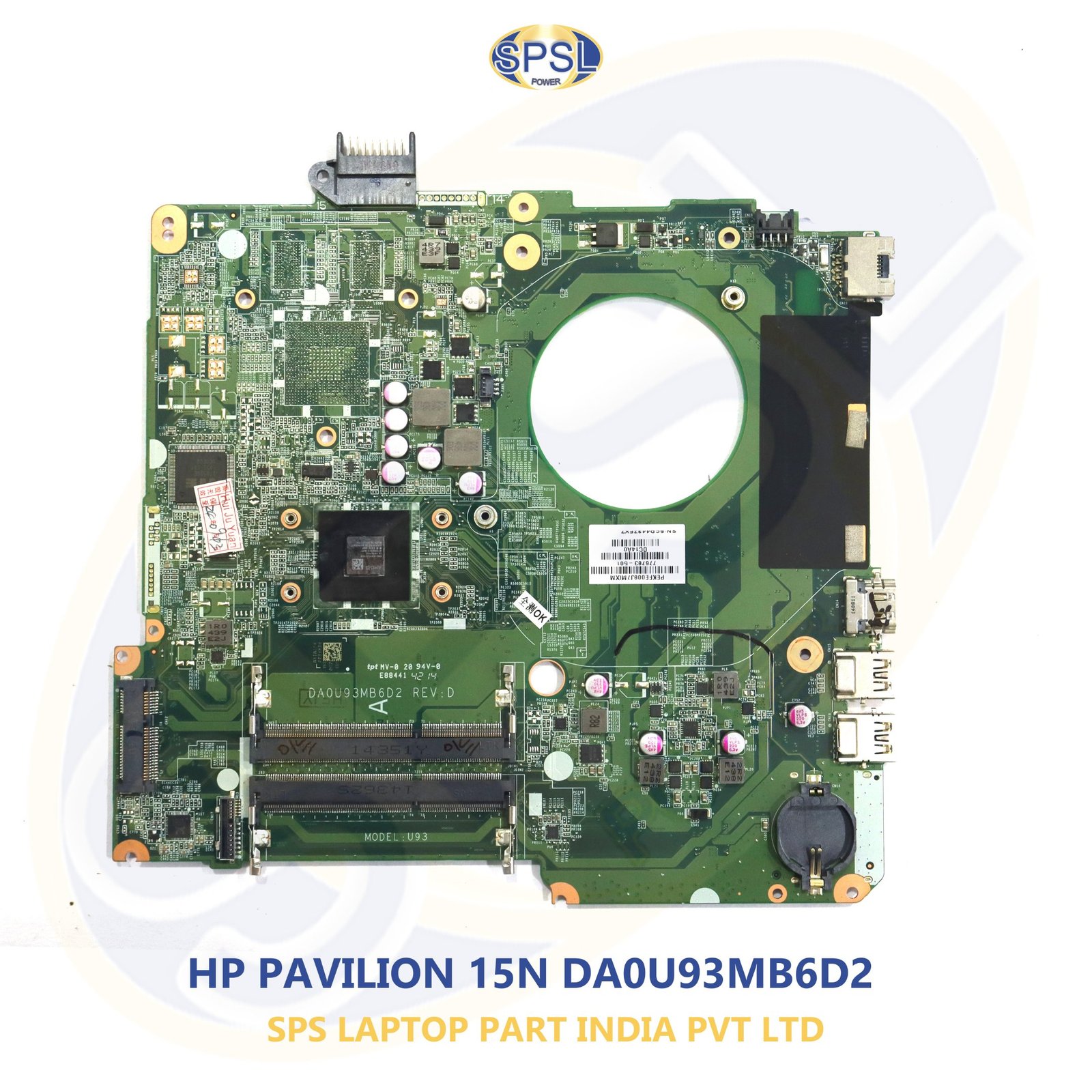 HP PAVILION 15N U93 DA0U93MB6D2 LAPTOP MOTHERBOARD