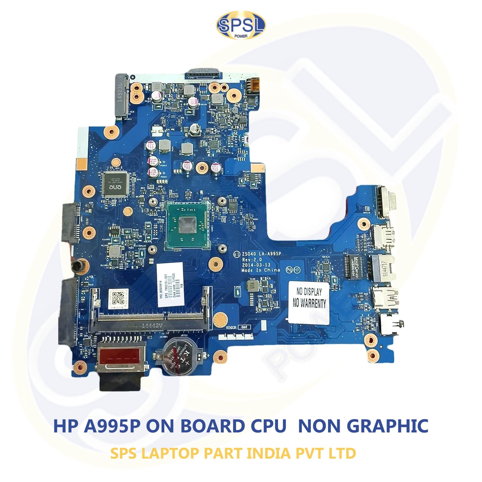 HP A995P ON BOARD CPU NON GRAPHIC LAPTOP MOTHERBOARD